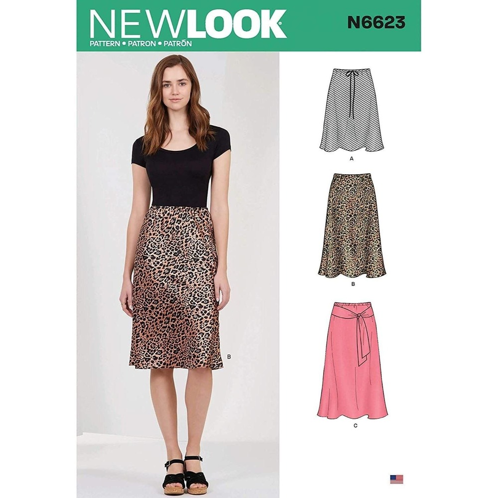 New Look Sewing Pattern N6623 Misses Skirts Size 10-22 Multi-Style Uncut